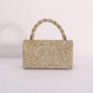 Small Gold Glitter Handpurse